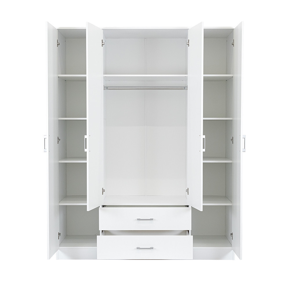 Leziter Dulap Miami 160x205 cm alb-alb [3]