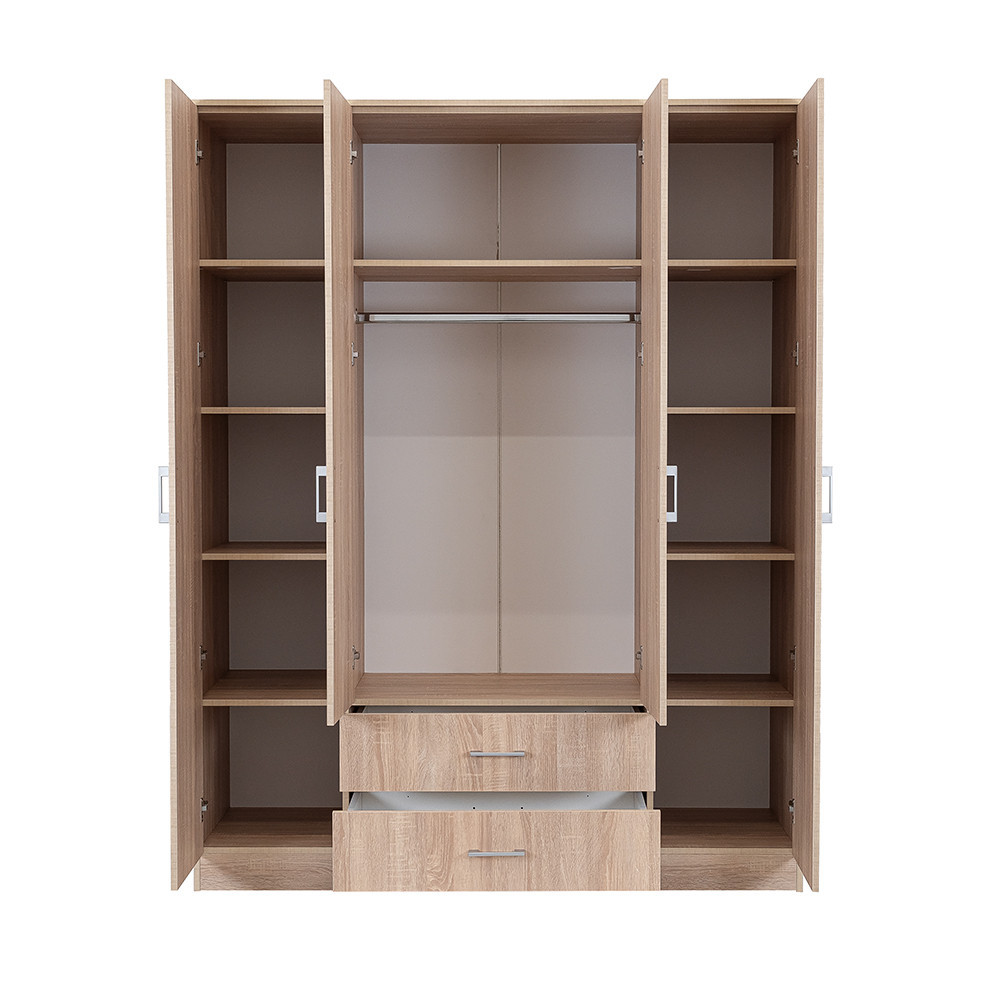 Leziter Dulap Miami 160x205 cm stejar sonoma-stejar sonoma [3]