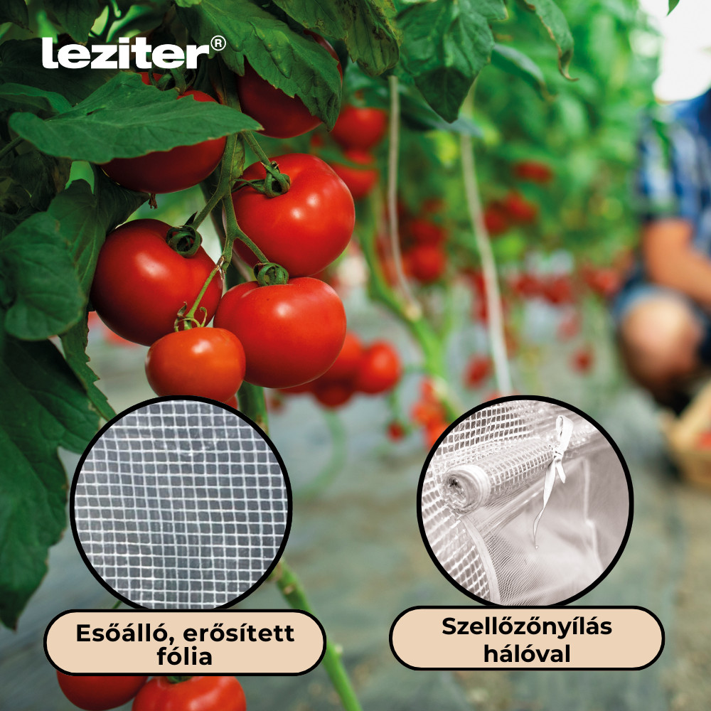 Leziter Cort din folie 200x200x300 cm cu cadru din folie ranforsată [4]