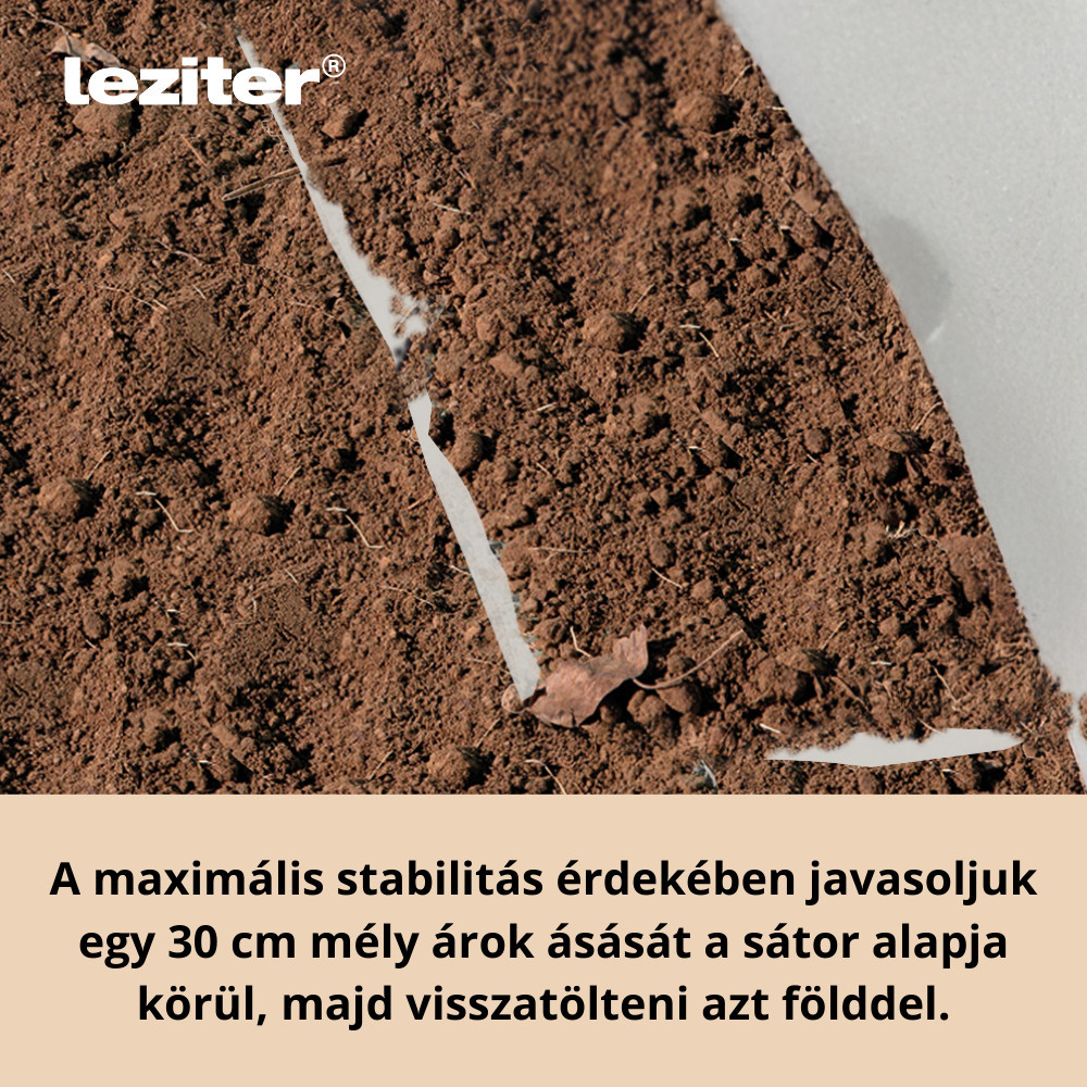 Leziter Folie pentru pat germinativ 180x140x94 cm transparentă [5]