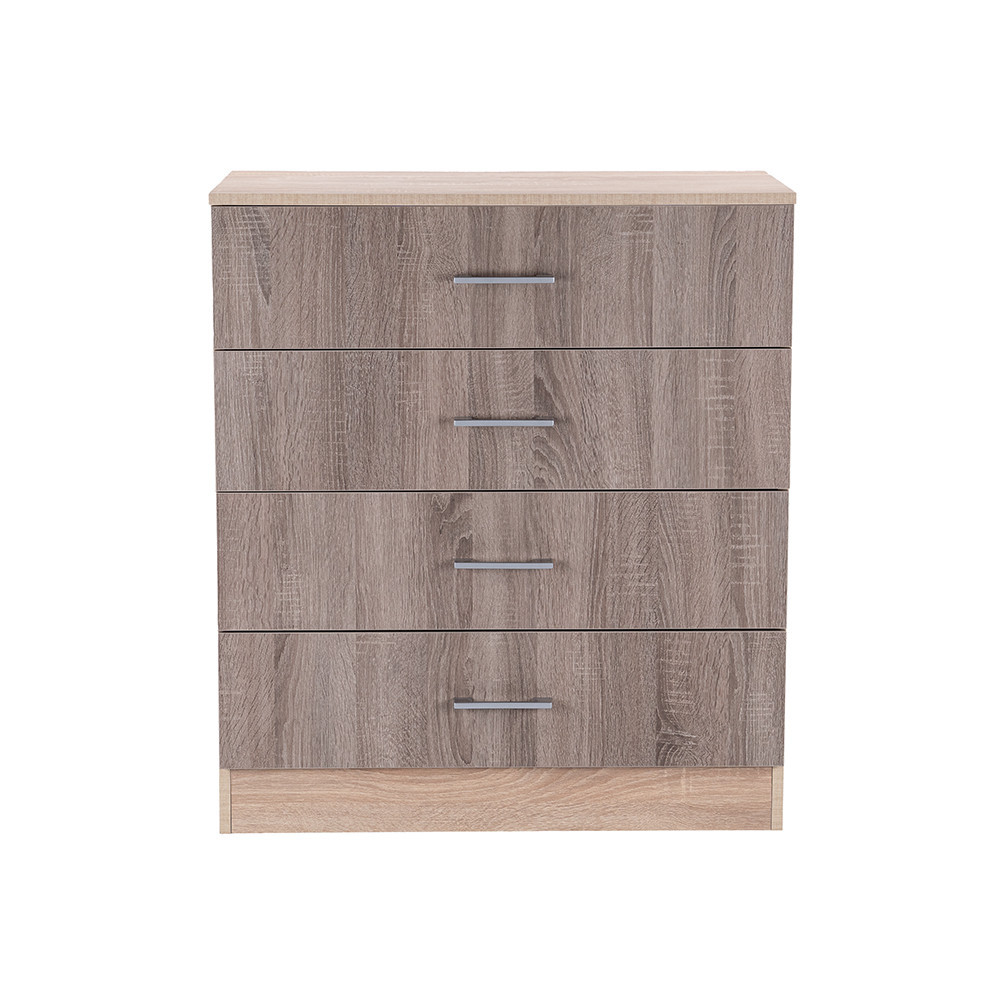 Leziter Comodă Miami cu 4 sertare 80x92 cm stejar York-stejar Sonoma [2]