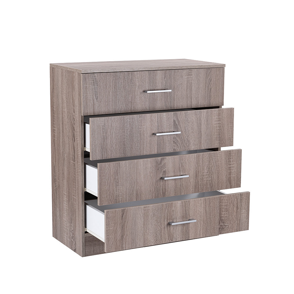 Leziter Comodă Miami cu 4 sertare 80x92 cm stejar York-stejar York [4]