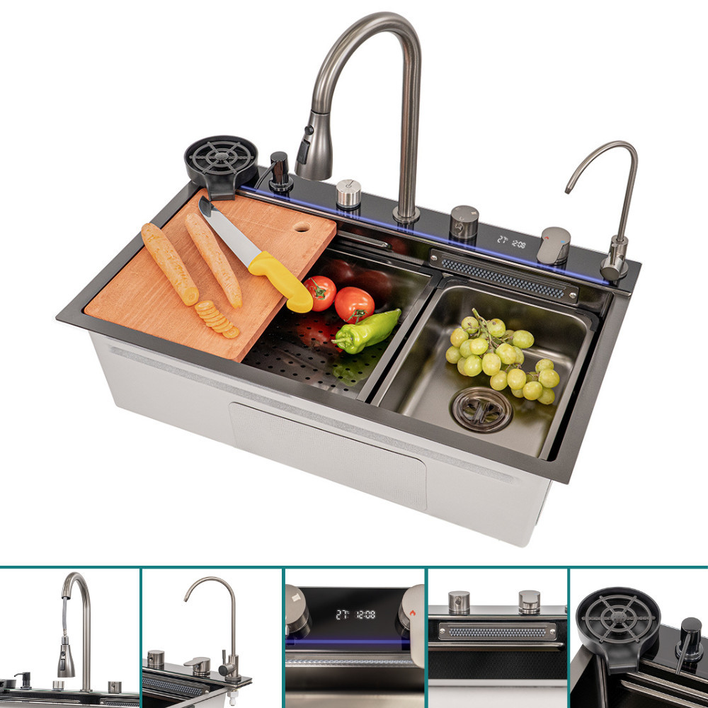 Chiuvetă inox - Leziter Chiuvetă multifuncțională Calandria din oțel inoxidabil