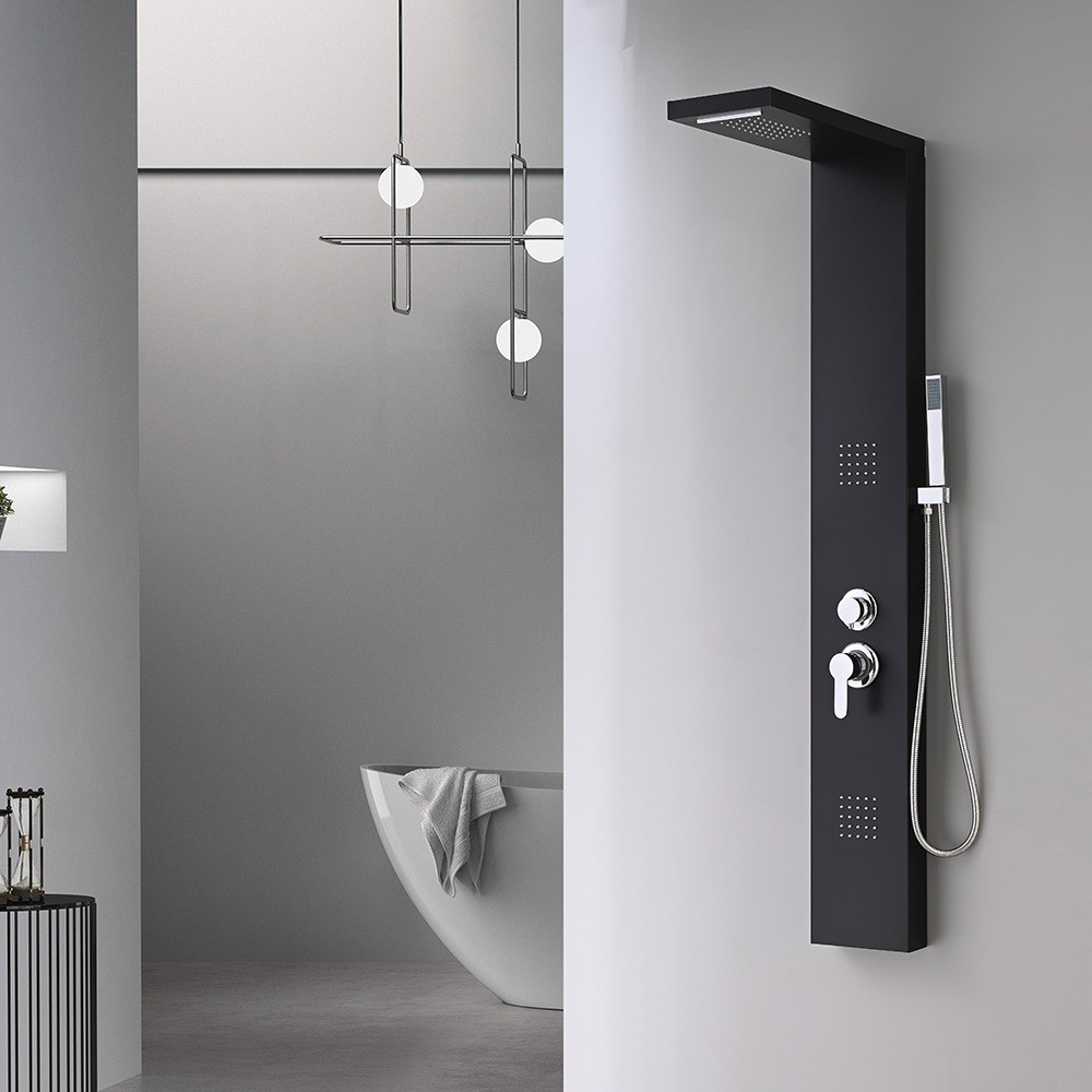 Leziter Panou de duș cu hidromasaj Malaga Black [3]