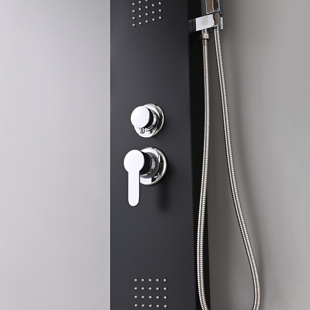 Leziter Panou de duș cu hidromasaj Malaga Black [7]