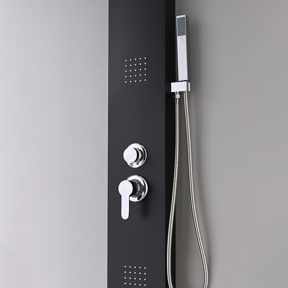 Leziter Panou de duș cu hidromasaj Malaga Black [9]