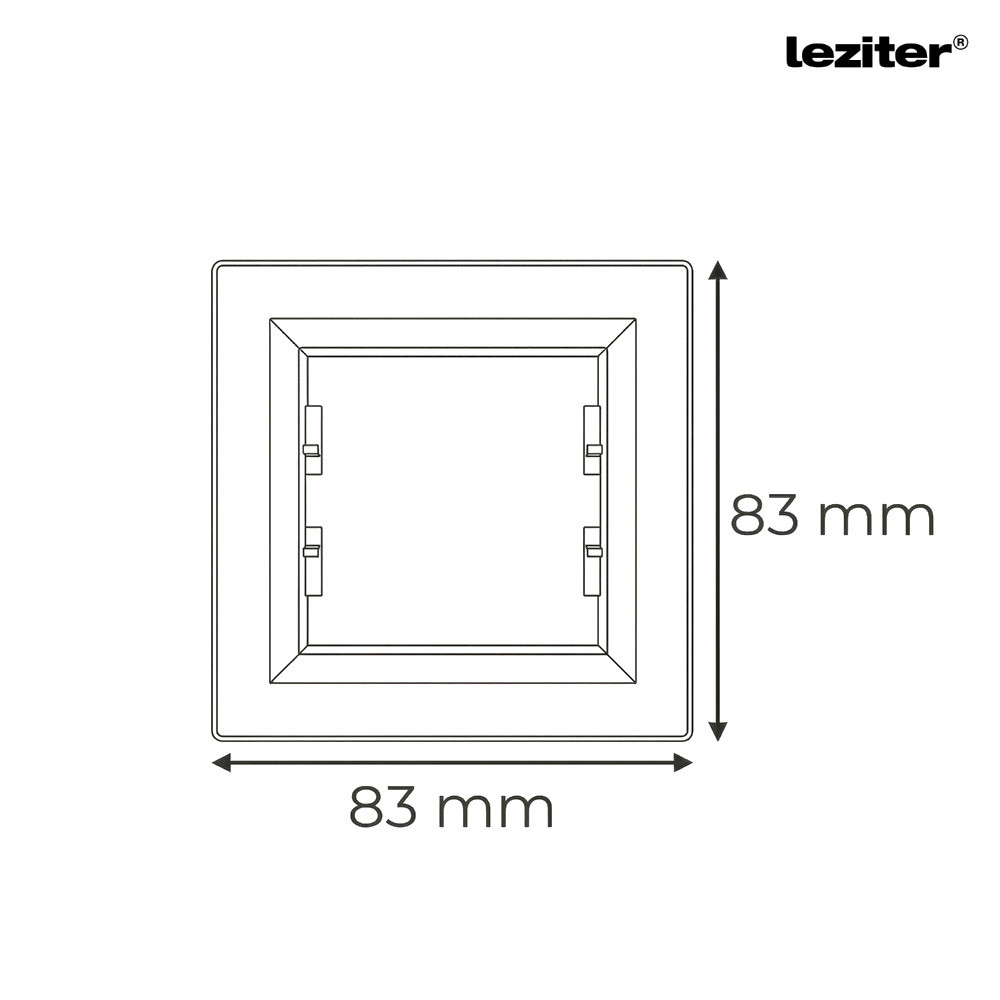 Leziter Nova cadru simplu alb [2]