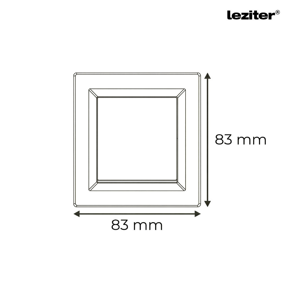 Leziter Întrerupător unipolar cu un singur circuit Nova 101 cu cadru alb [2]