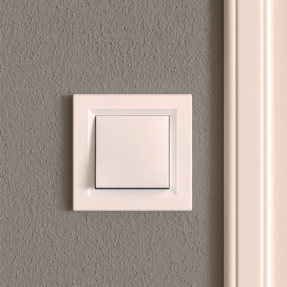 Leziter Întrerupător basculant Nova 106 cu cadru alb [1]