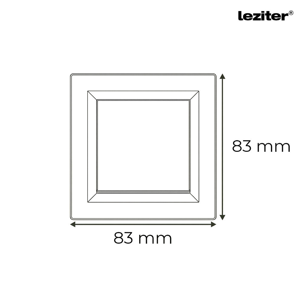 Leziter Întrerupător basculant Nova 106 cu cadru alb [2]