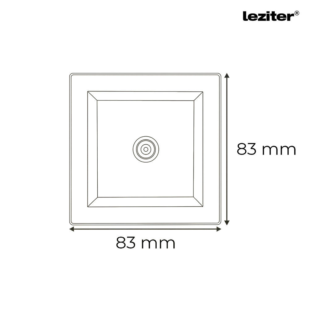 Leziter Priză TV Nova cu cadru alb [2]