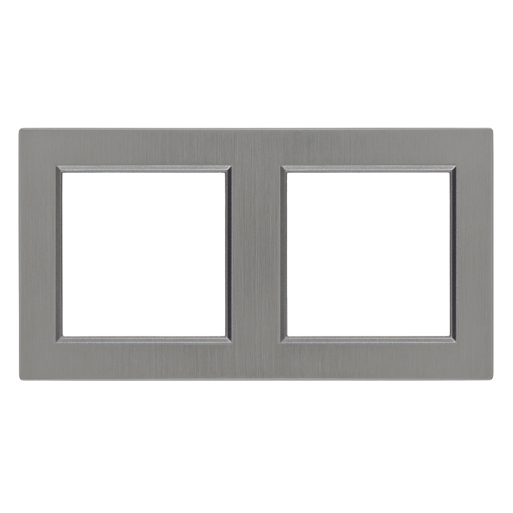 Conector, soclu - Leziter Nova cadru două orizontale gri