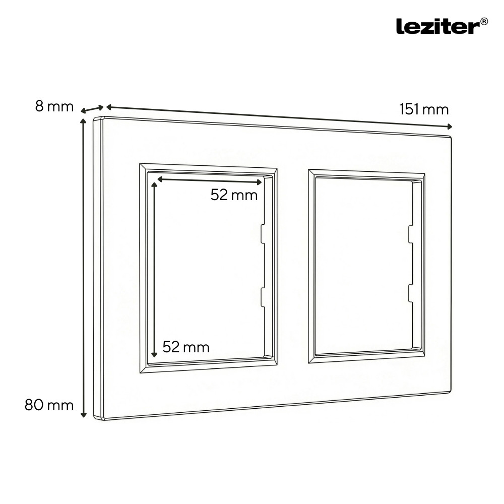 Leziter Ștecher Nova cu conector USB cu cadru gri [1]
