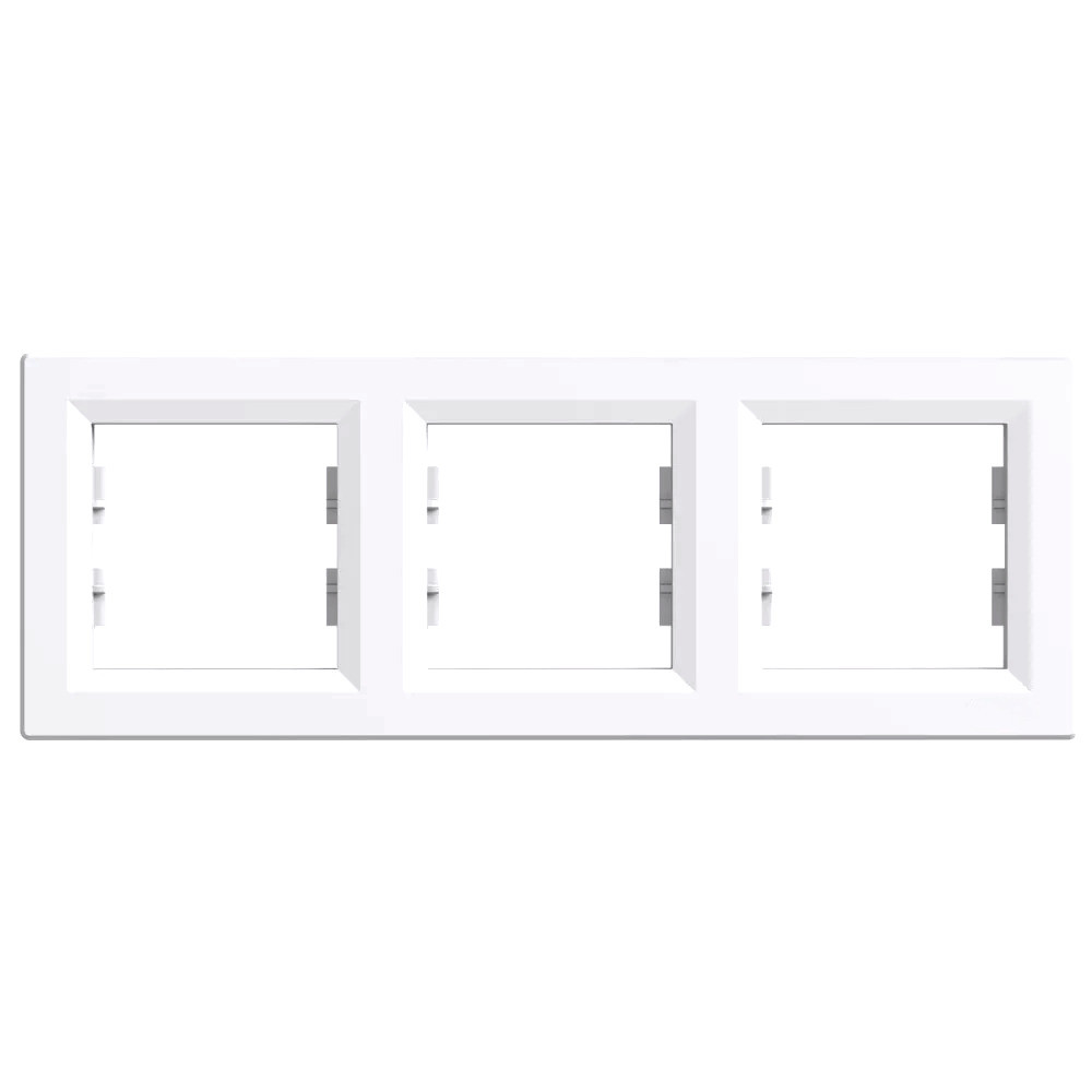 Conector, soclu - Leziter Nova cadru triplu orizontal alb