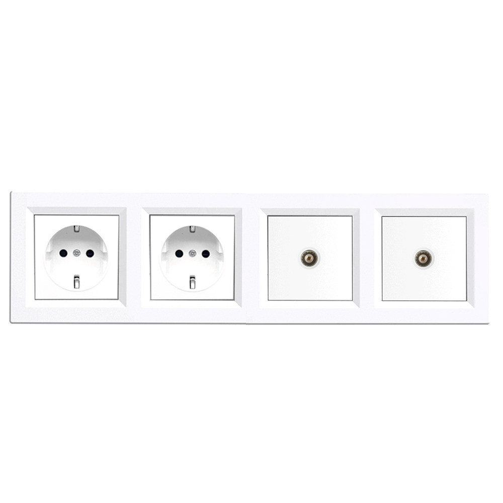 Conector, soclu - Leziter Nova IV două premiu cu două premiu TV cu cadru alb