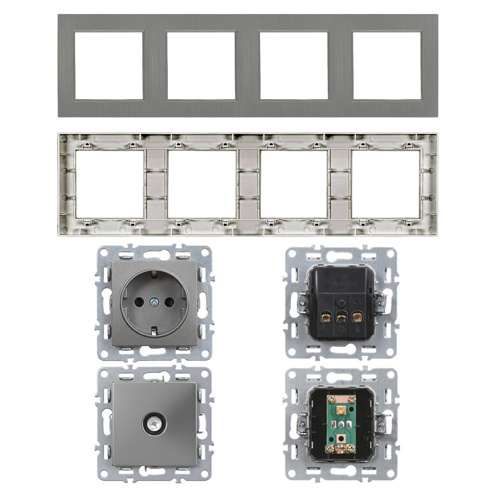 Leziter Nova IV două premiu cu două premiu TV cu cadru gri [4]