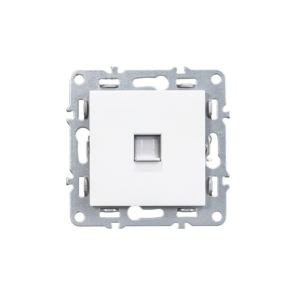 Conector, soclu - Leziter Mufa Nova UTP RJA-45 alb