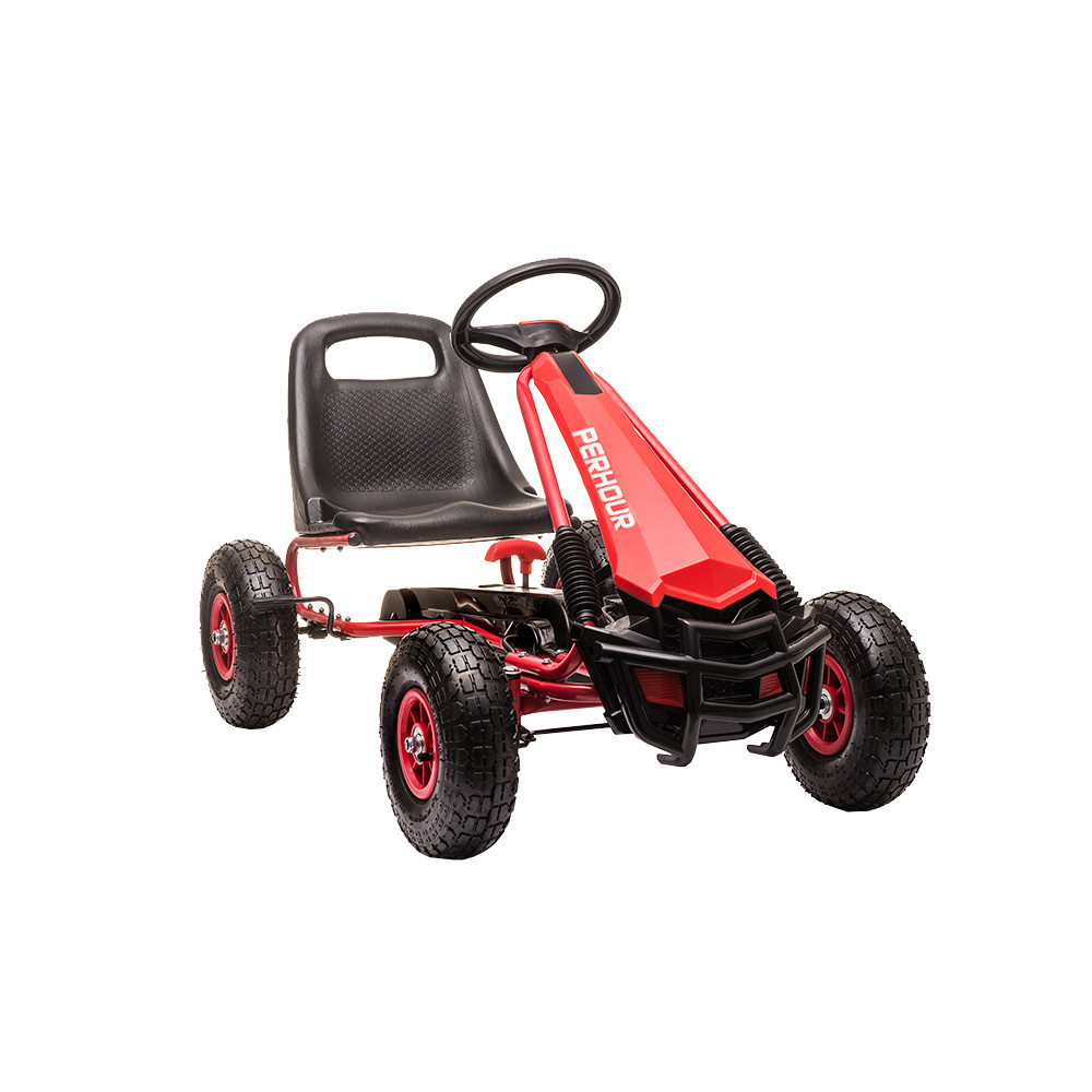 Pedale și vehicul pentru copii - Leziter Pedal go-kart roșu