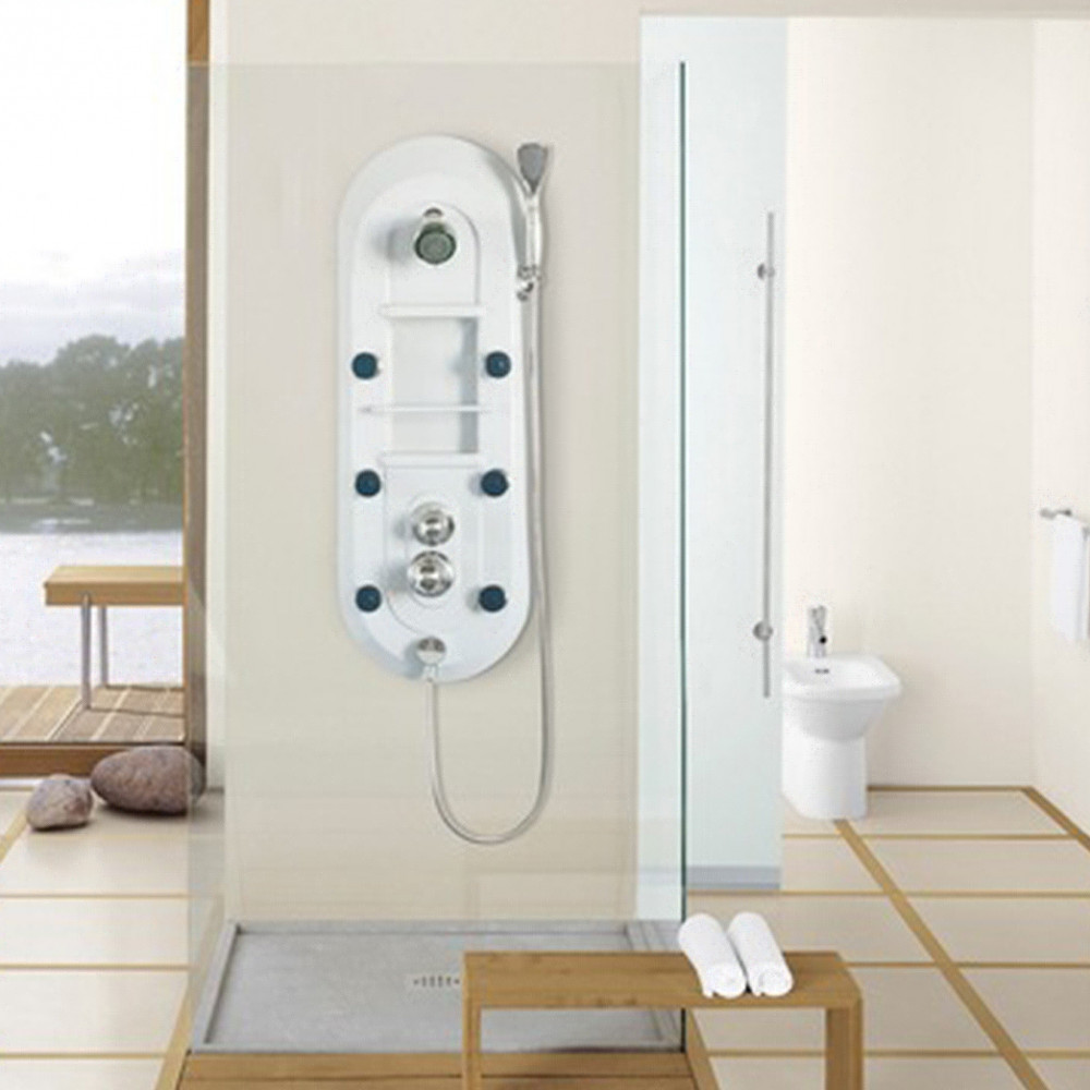 Sanimix Panou de duș cu hidromasaj din acril cu 6 jeturi [2]