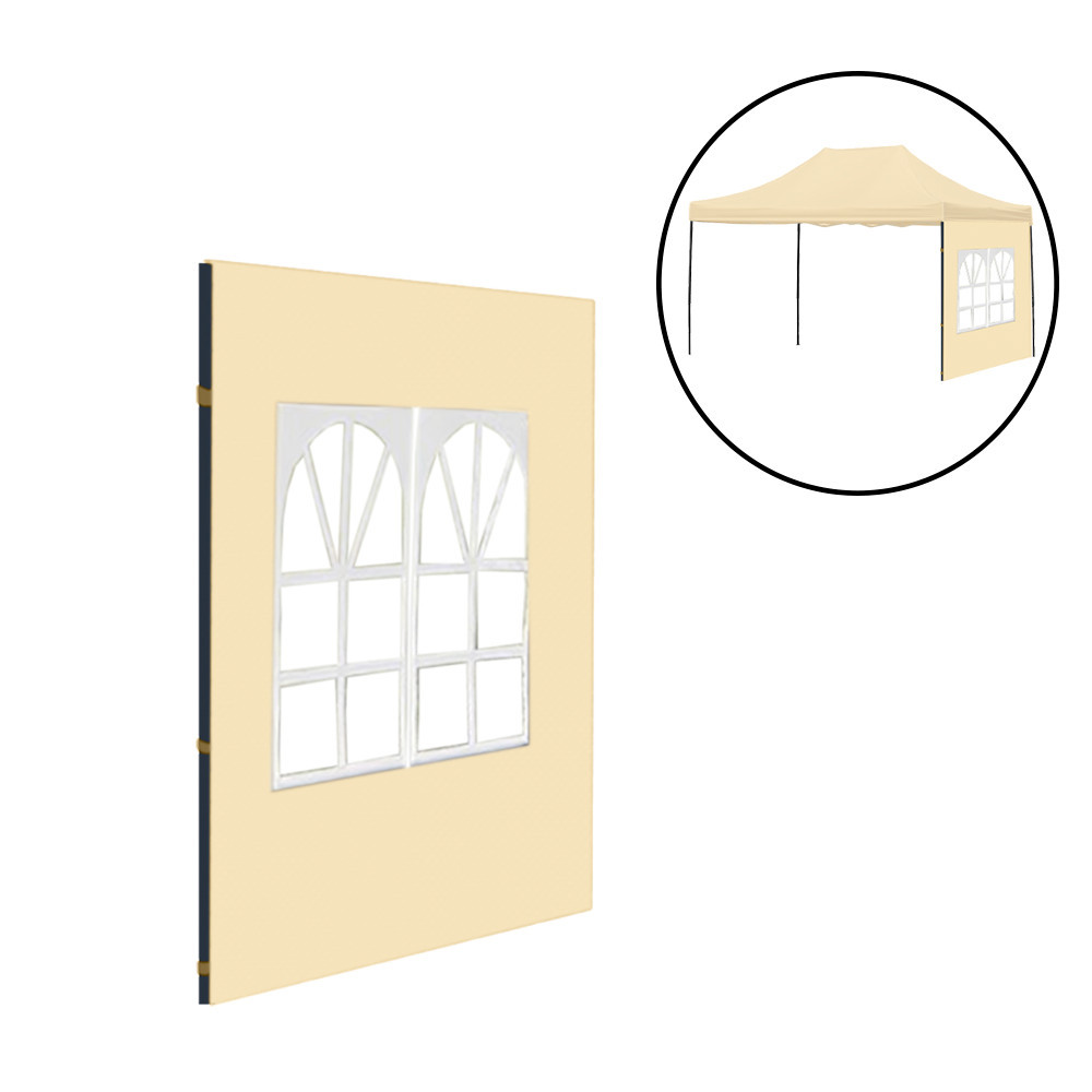 Pavilion grădină - Leziter Foișor de grădină cu fereastră perete lateral prelată 3x4 m