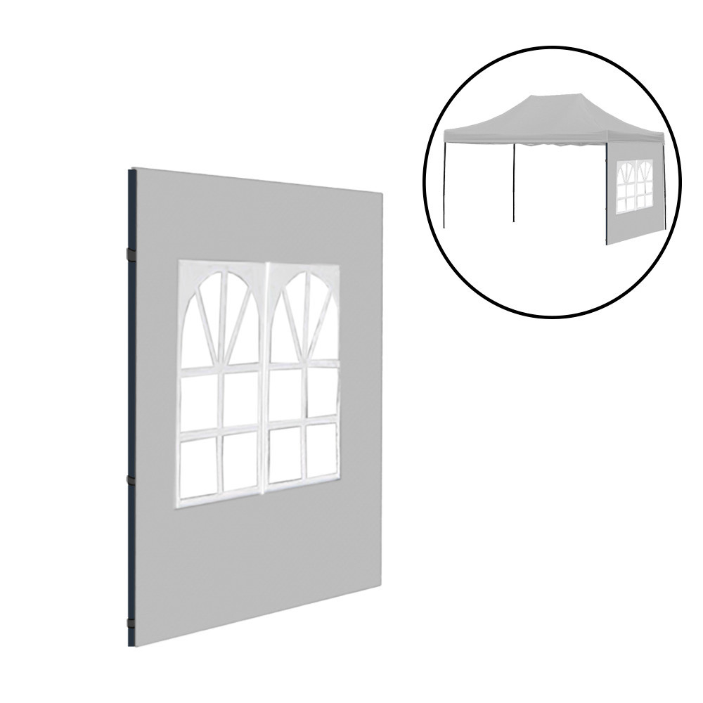 Pavilion grădină - Leziter Foișor de grădină cu fereastră perete lateral prelată 3x4 m