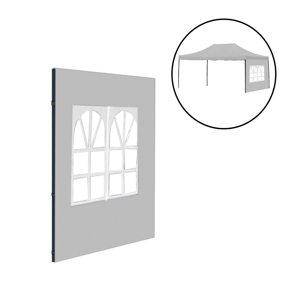 Pavilion grădină - Leziter Foișor de grădină cu fereastră perete lateral copertină 3x4,5 m