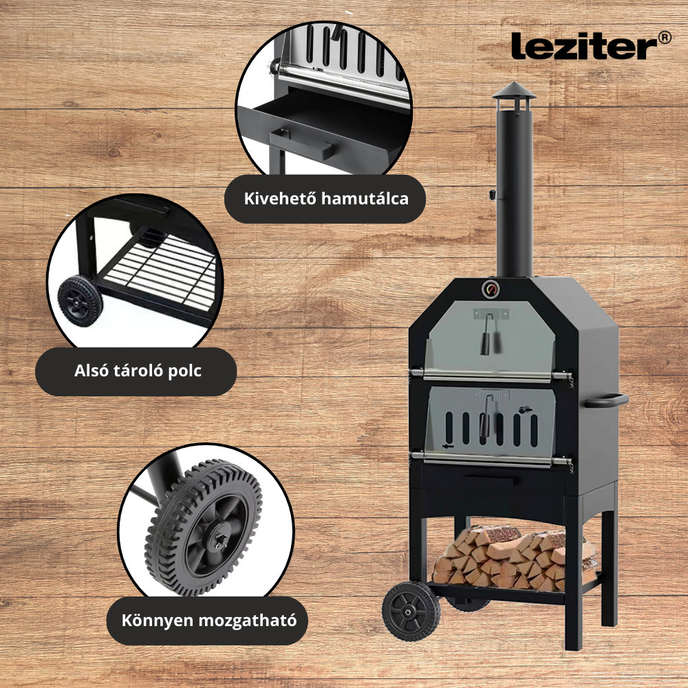 Leziter Cuptor mobil Fornello cuptor pizza [4]