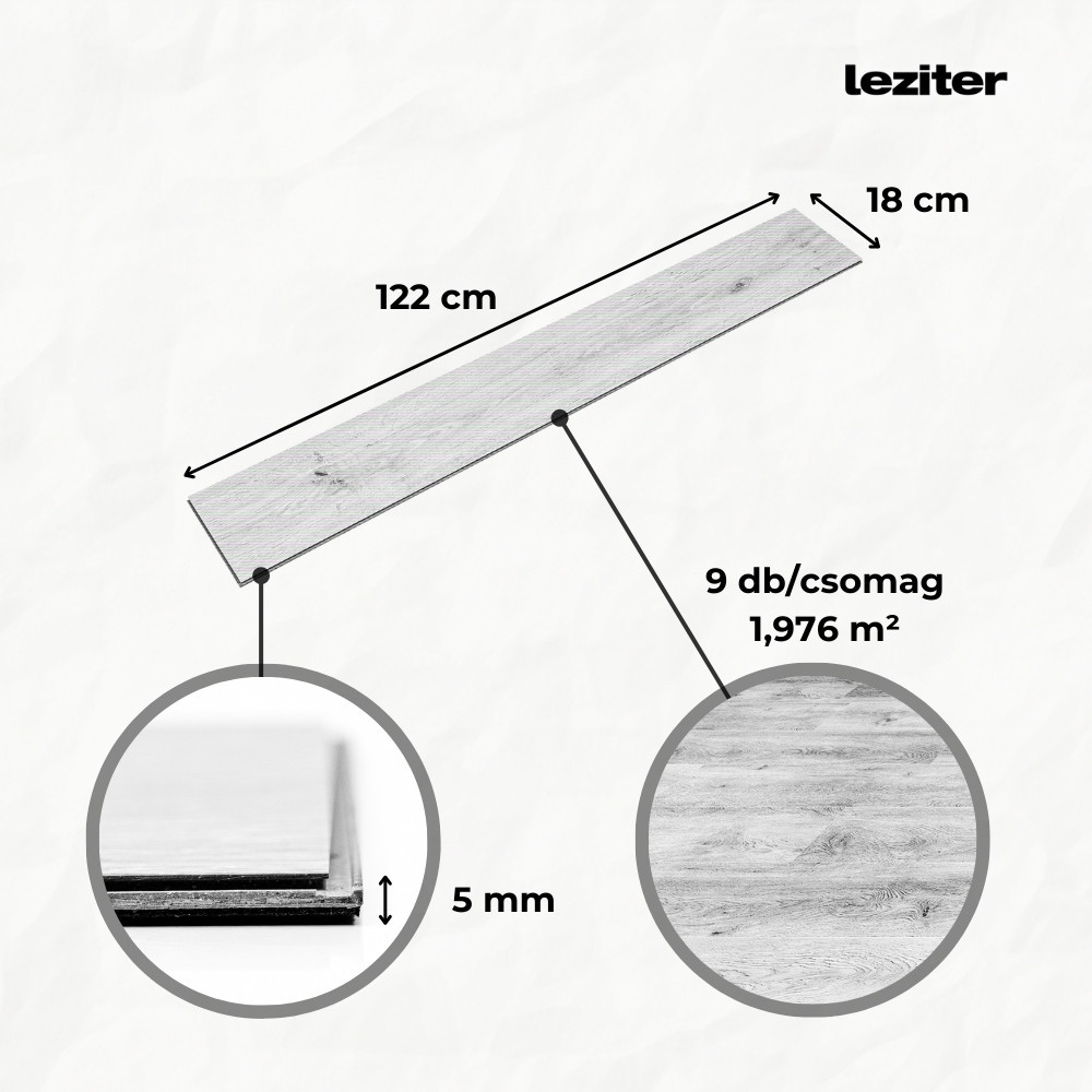 Leziter Pardoseală laminată din vinil SPC Leziter Campo Oak [1]