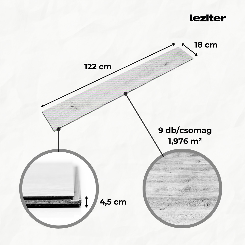 Leziter Pardoseală laminată din vinil SPC Leziter Kalahari Oak [1]