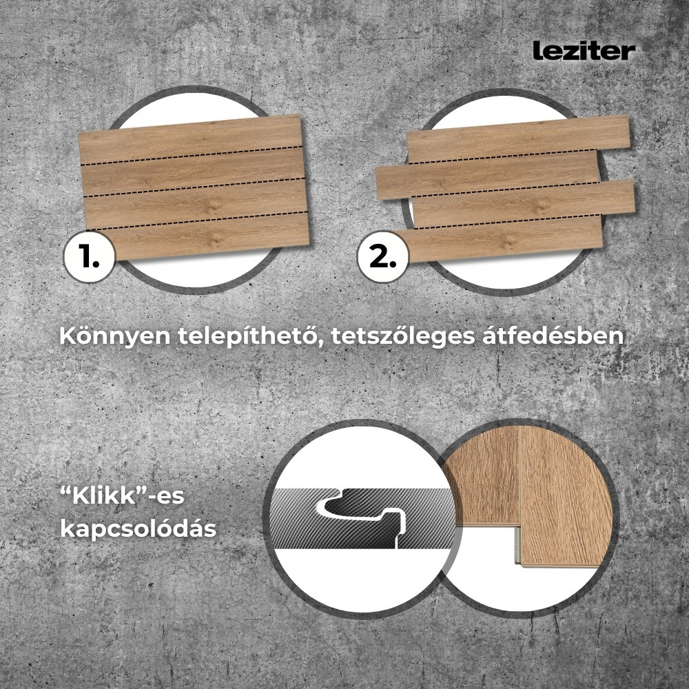 Leziter Pardoseală laminată din vinil SPC Leziter Monte Carlo Oak [6]