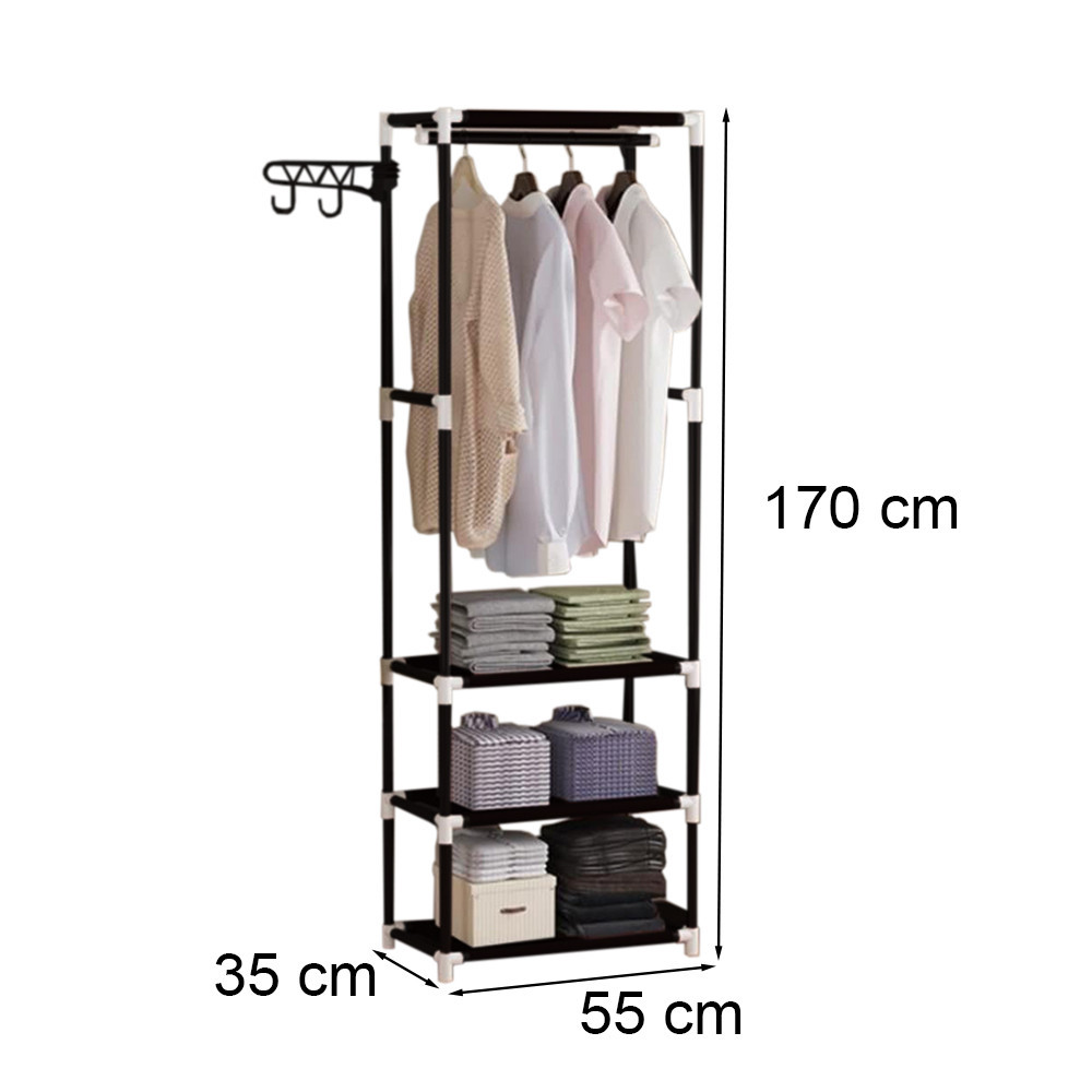 Leziter Suport pentru haine LRA-03 negru [2]