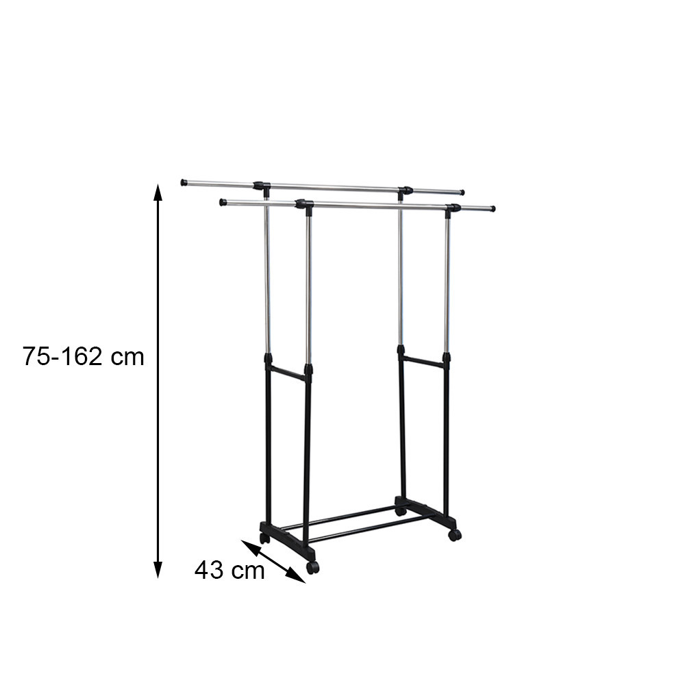 Leziter Suport pentru haine LRA-07 negru [2]