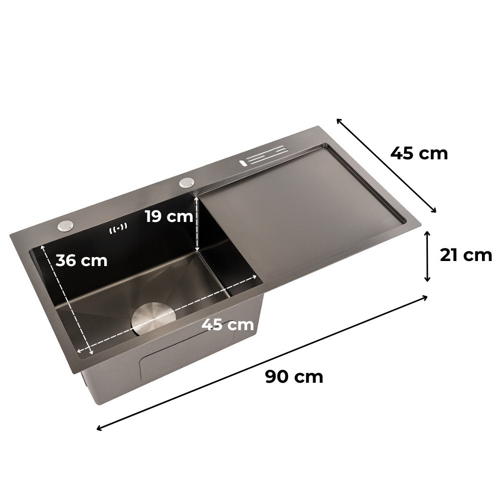 Leziter Chiuvetă Avena III din oțel inoxidabil [2]