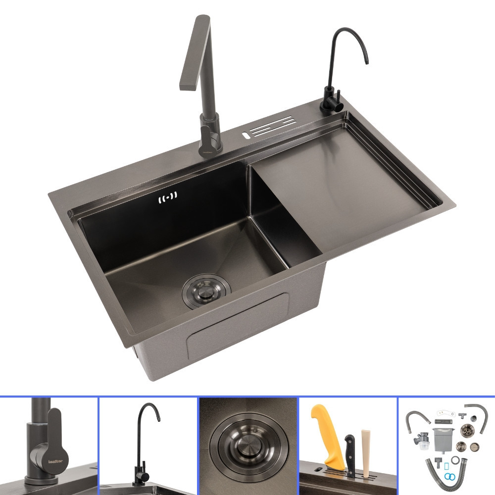 Chiuvetă inox - Leziter Chiuvetă din oțel inoxidabil Dahlia III