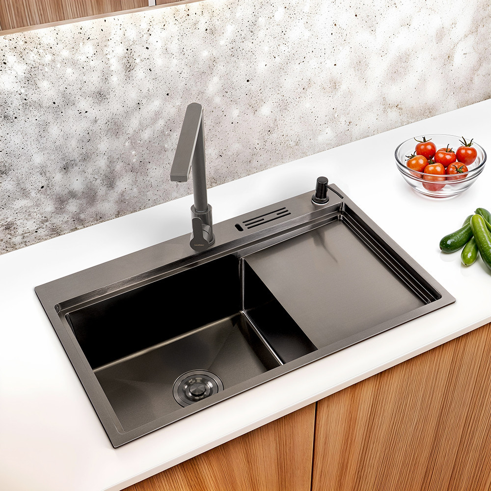 Leziter Chiuvetă Dahlia IV din oțel inoxidabil [1]