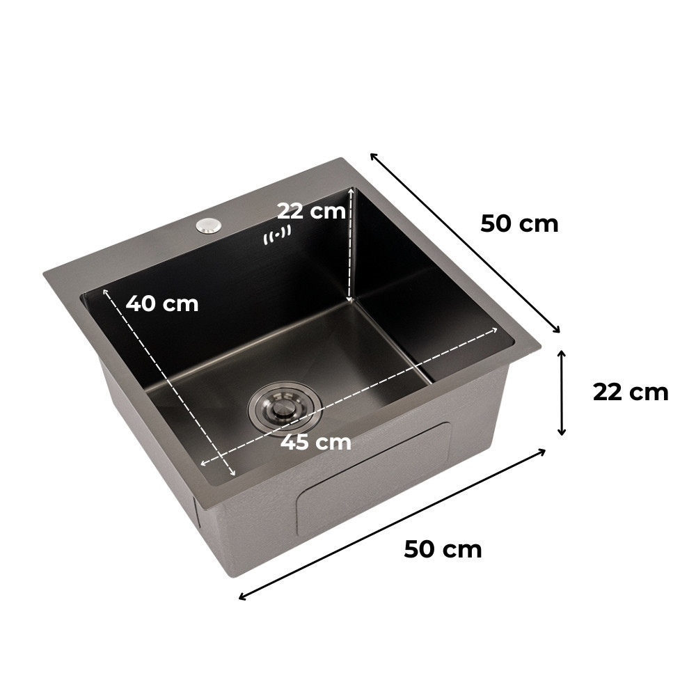Leziter Chiuvetă din oțel inoxidabil Korin II [2]