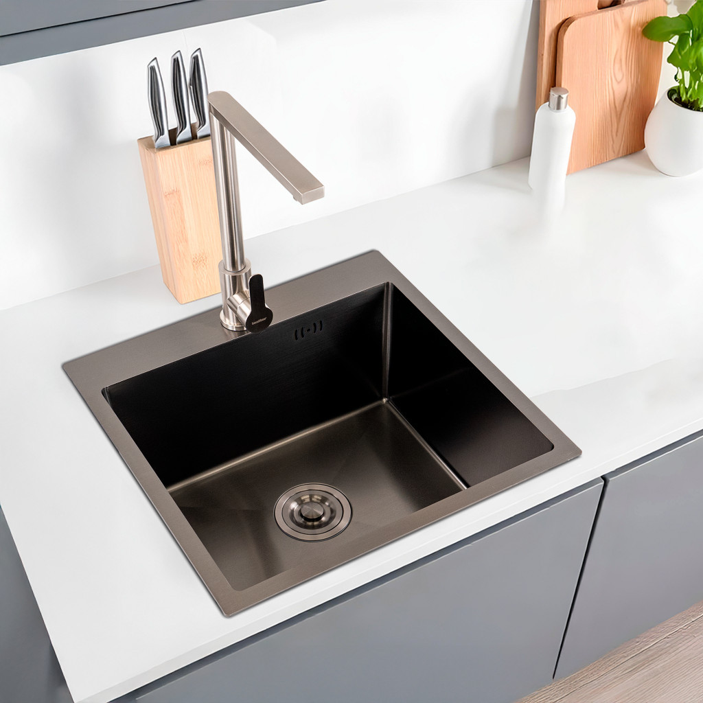 Leziter Chiuvetă Korin din oțel inoxidabil [1]