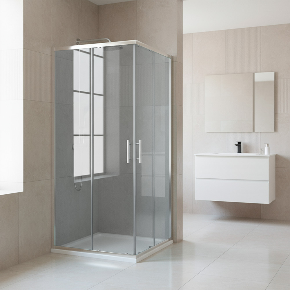 Leziter Cabină de duș pătrată Soul 90x90 cm fără tavă [1]