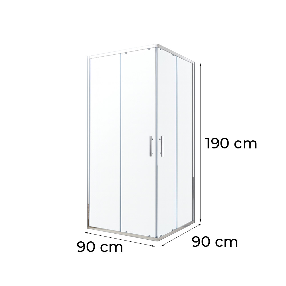 Leziter Cabină de duș pătrată Soul 90x90 cm fără tavă [2]