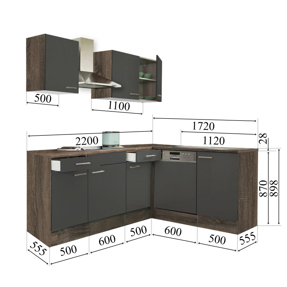 Leziter Mobilă de bucătărie de colț Yorki 220 [3]