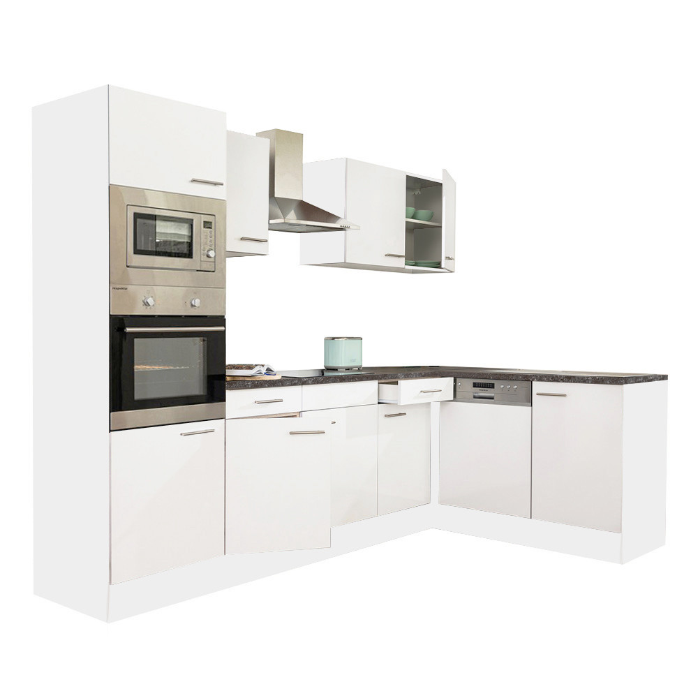 Mobilier bucătărie - Leziter Unitate de bucătărie de colț Yorki 280 cu cuptor și cuptor cu microunde