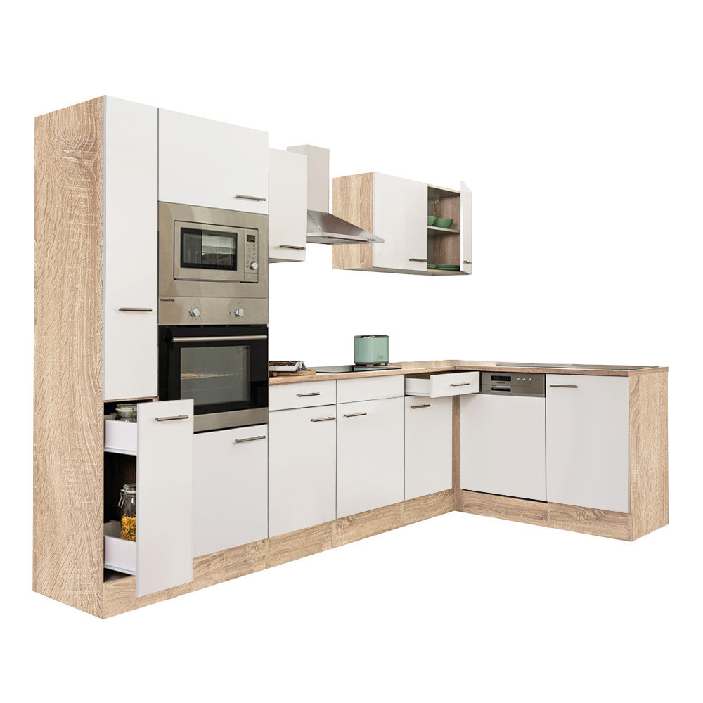 Mobilier bucătărie - Leziter Unitate de bucătărie de colț Yorki 310 cu cuptor și cuptor cu microunde