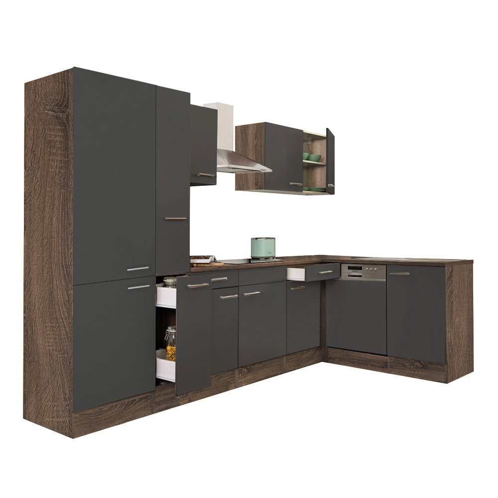 Mobilier bucătărie - Leziter Dulap de bucătărie de colț Yorki 310 cu rafturi