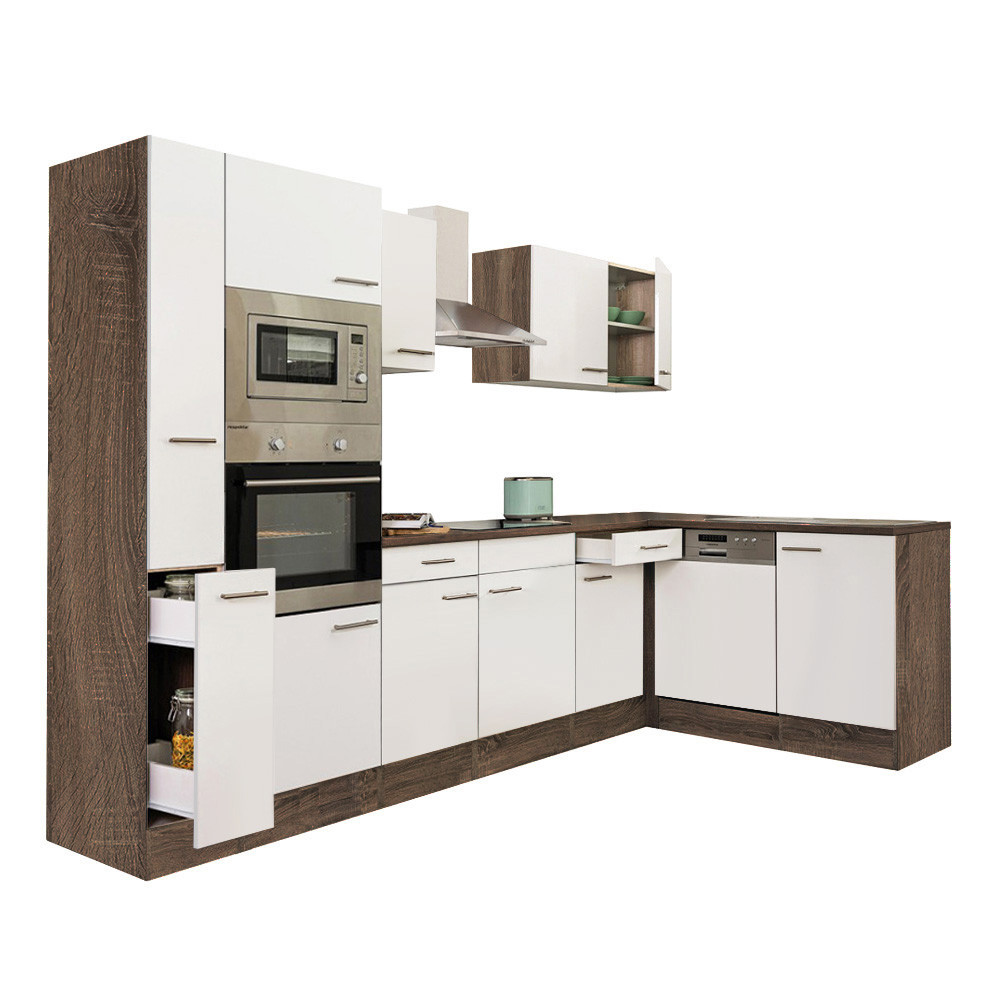 Mobilier bucătărie - Leziter Unitate de bucătărie de colț Yorki 310 cu cuptor și cuptor cu microunde