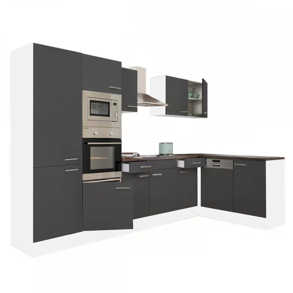 Mobilier bucătărie - Leziter Unitate de bucătărie de colț Yorki 340 cu cuptor și cuptor cu microunde