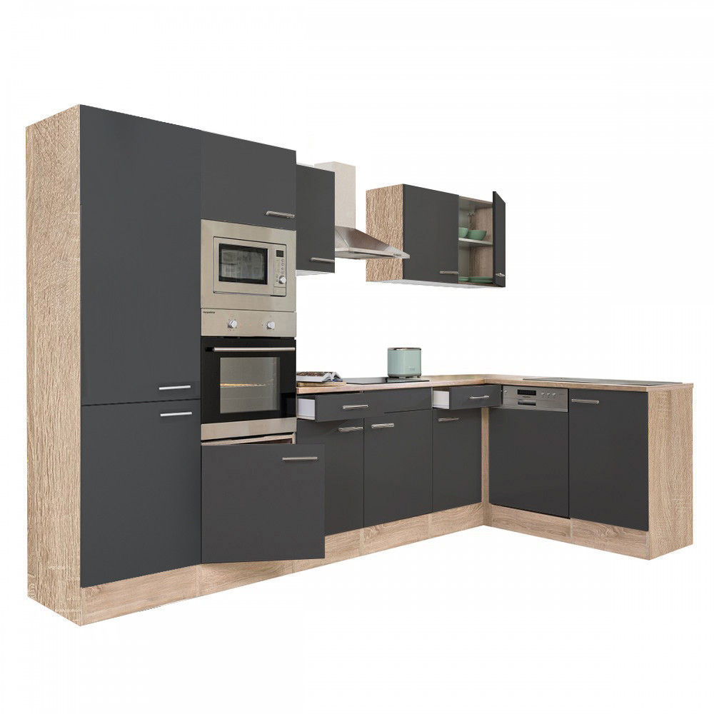 Mobilier bucătărie - Leziter Unitate de bucătărie de colț Yorki 340 cu cuptor și cuptor cu microunde