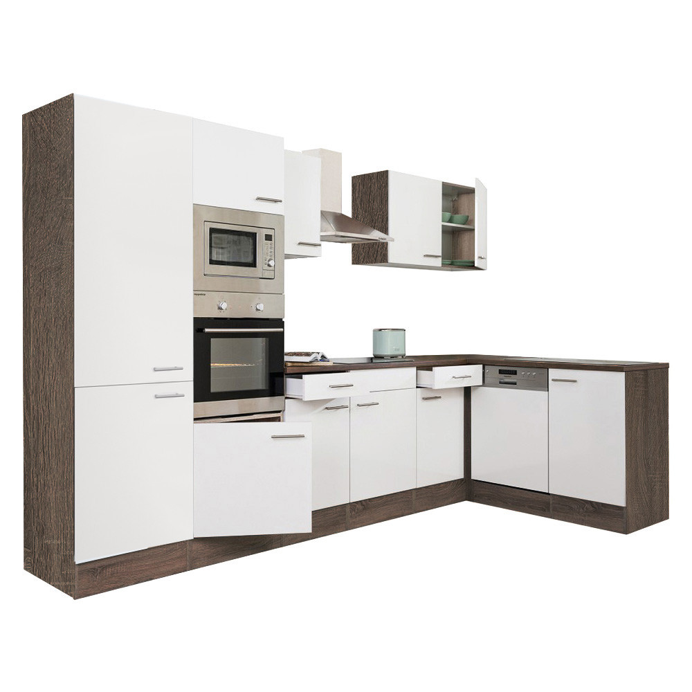 Mobilier bucătărie - Leziter Unitate de bucătărie de colț Yorki 340 cu cuptor și cuptor cu microunde