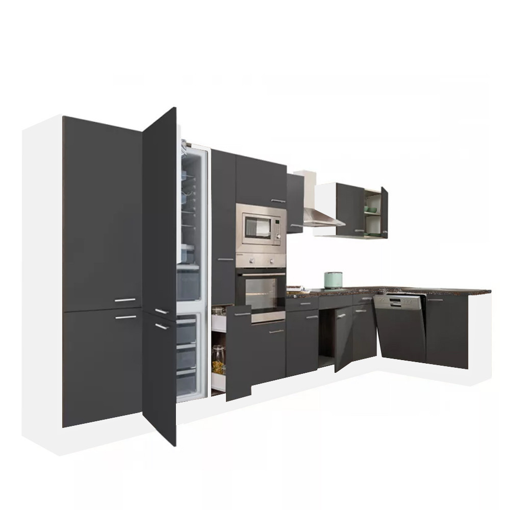 Bucătărie - Leziter Unitate de bucătărie de colț Yorki 430 cu congelator inferior și frigider