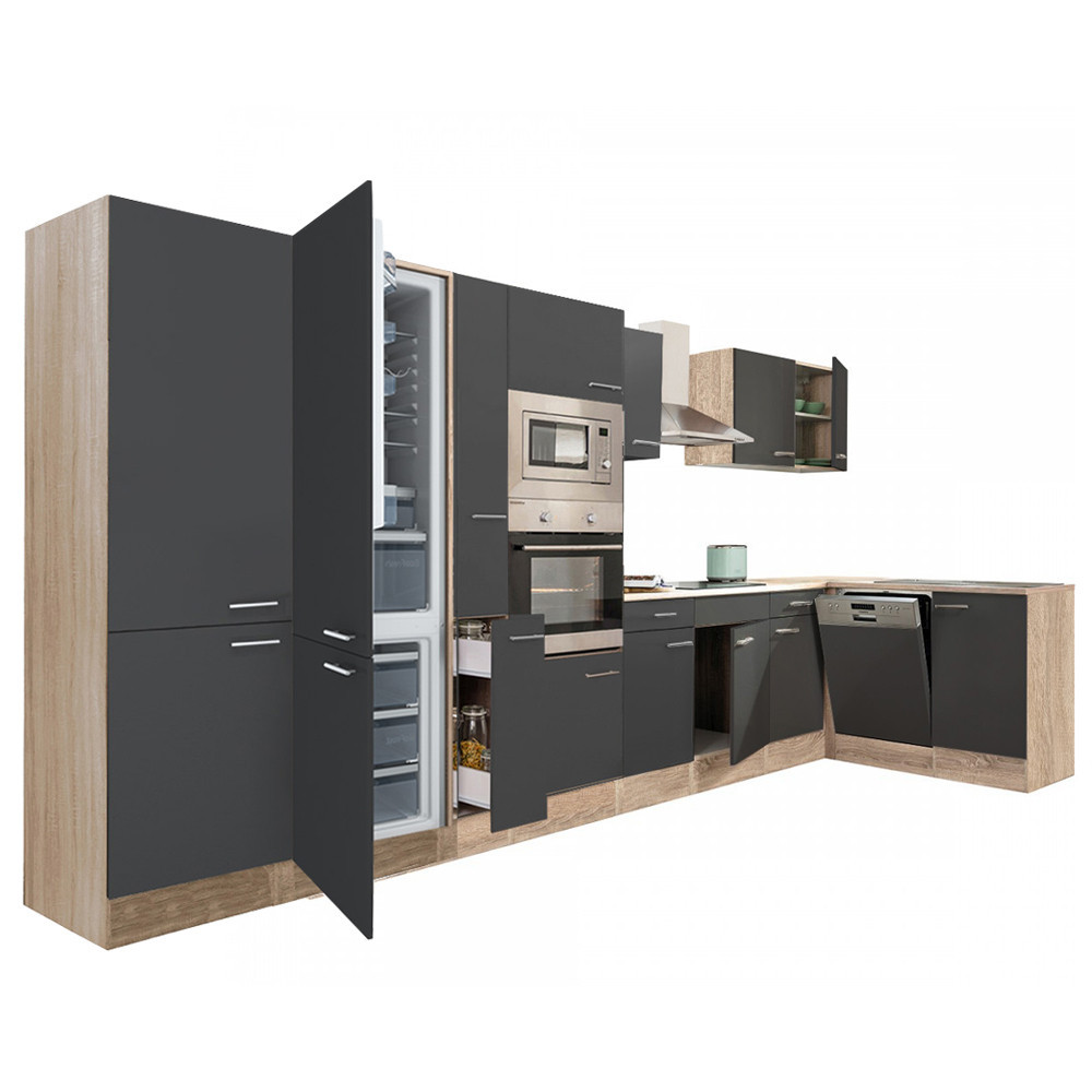 Bucătărie - Leziter Unitate de bucătărie de colț Yorki 430 cu congelator inferior și frigider