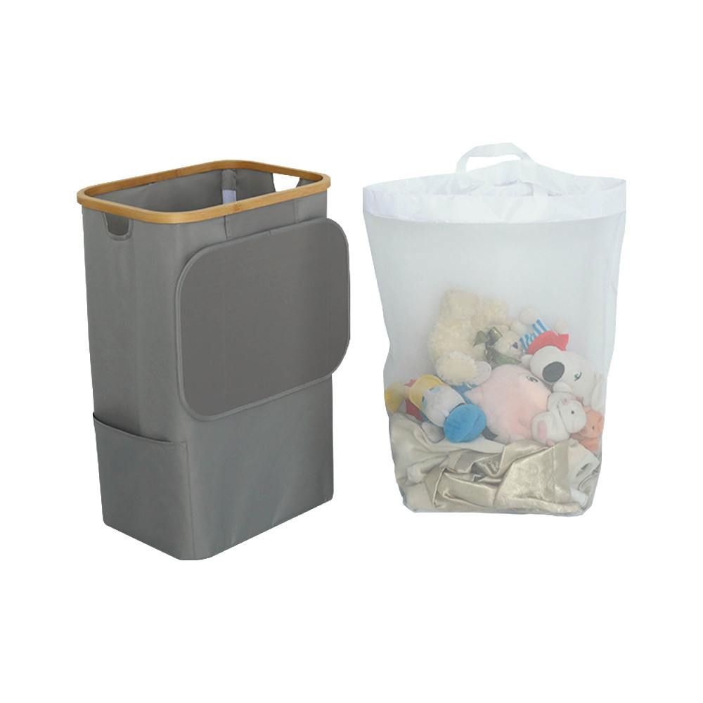 Accesorii baie - Leziter Coș de gunoi 100L gri 44x33x67 cm